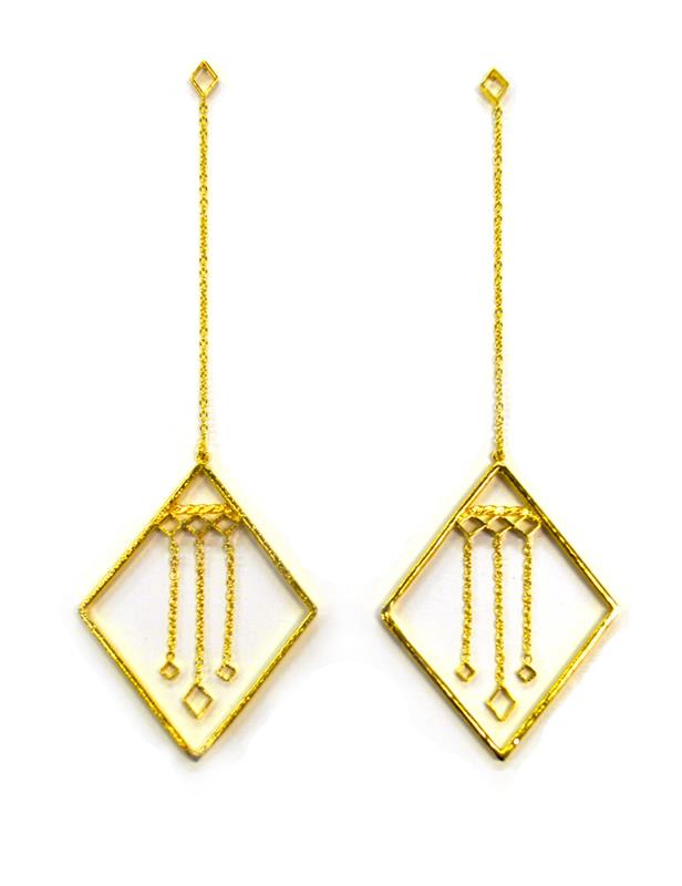 Diamond Droplet Earrings