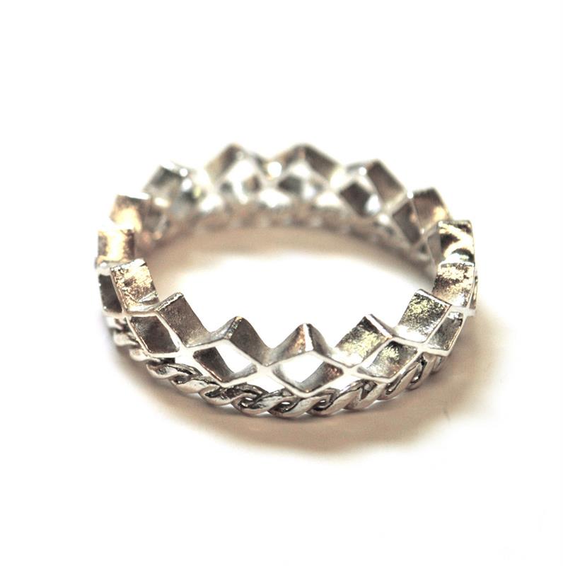 Silver Mini Diamond Stacking Ring