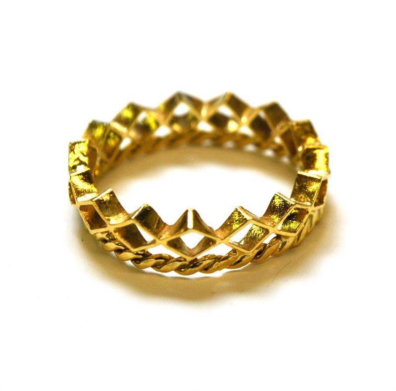 Gold Mini Diamond Stacking Ring