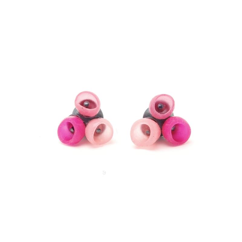 3 Cup Studs - Pink Fade