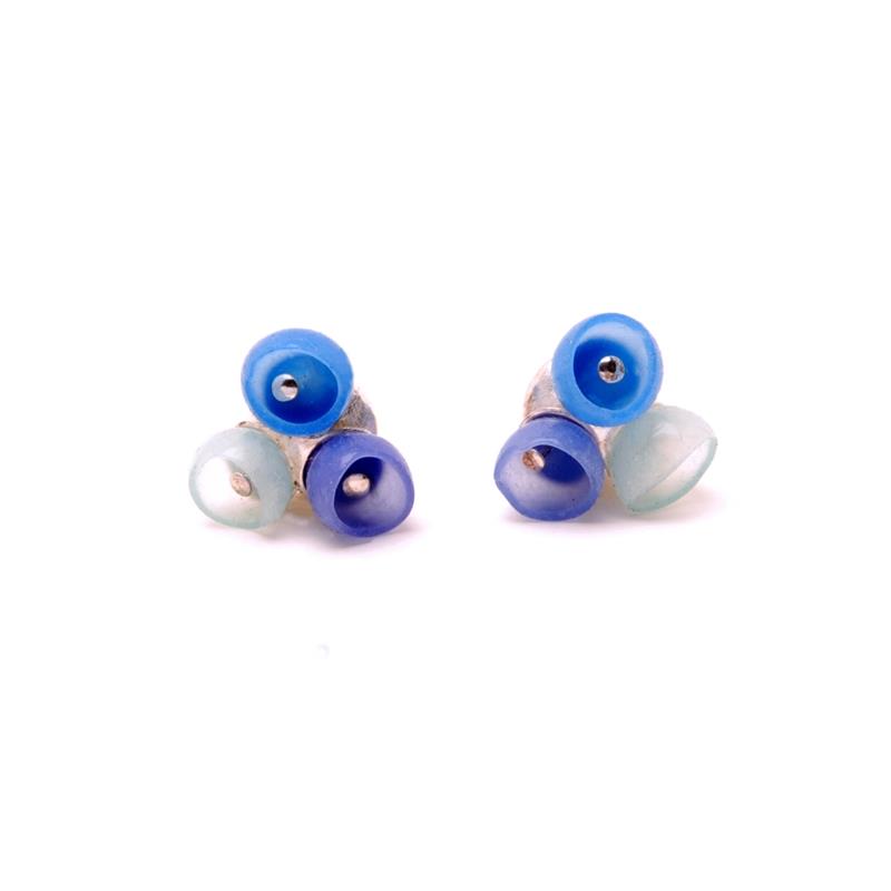 3 Cup Studs - Blue Fade