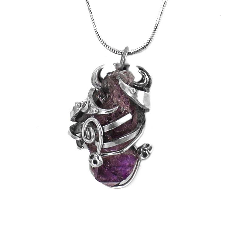 Mystics - Sterling Silver and Amethyst Shard Pendant