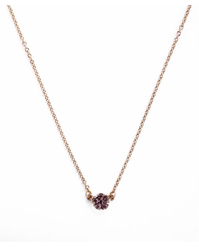 Hannah II Rhodolite garnet and blue sapphire necklace