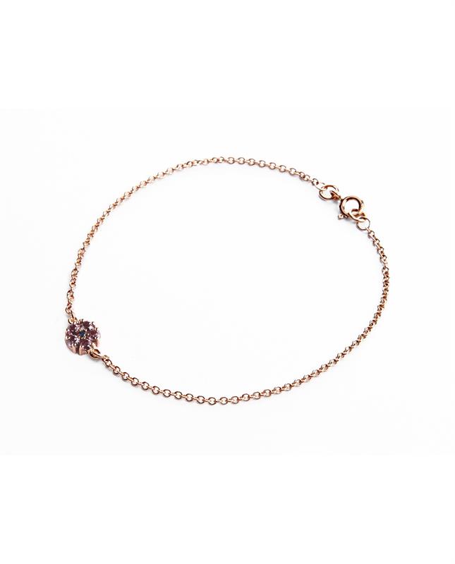 Hannah II Rhodolite garnet and blue sapphire bracelet