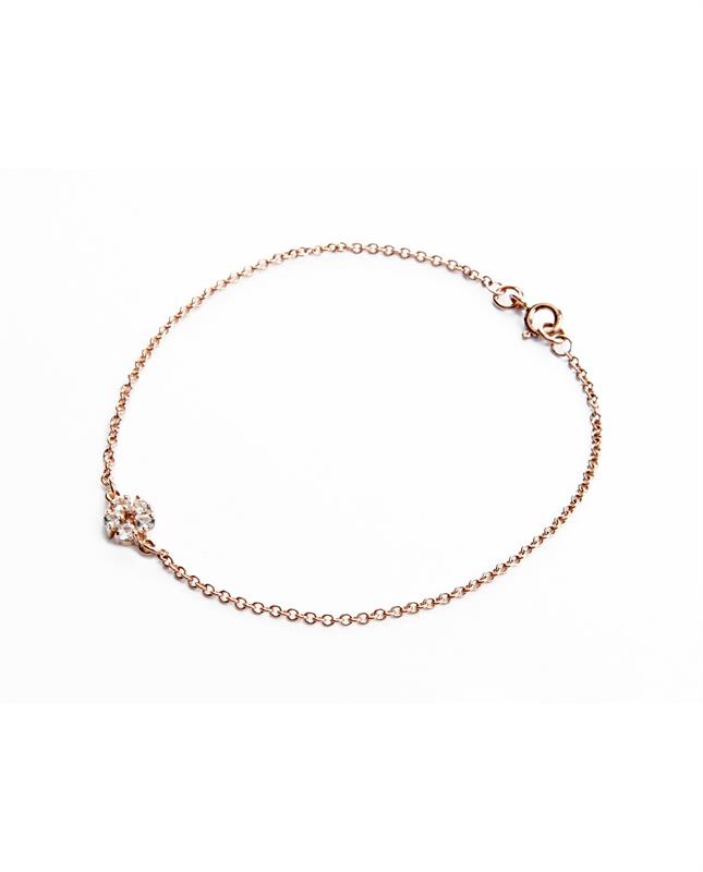 Hannah II White Sapphire and Ruby Bracelet