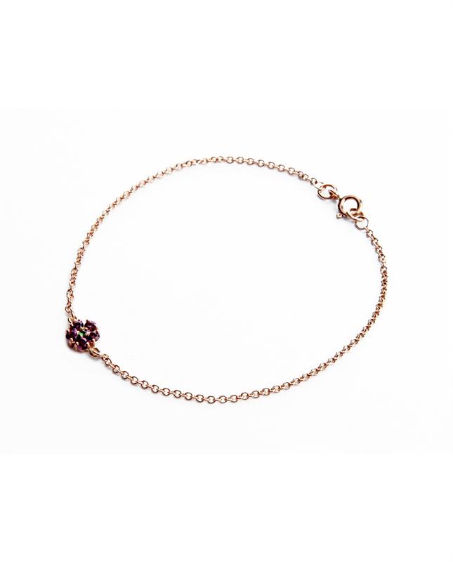 Hannah II amethyst and tsavorite bracelet