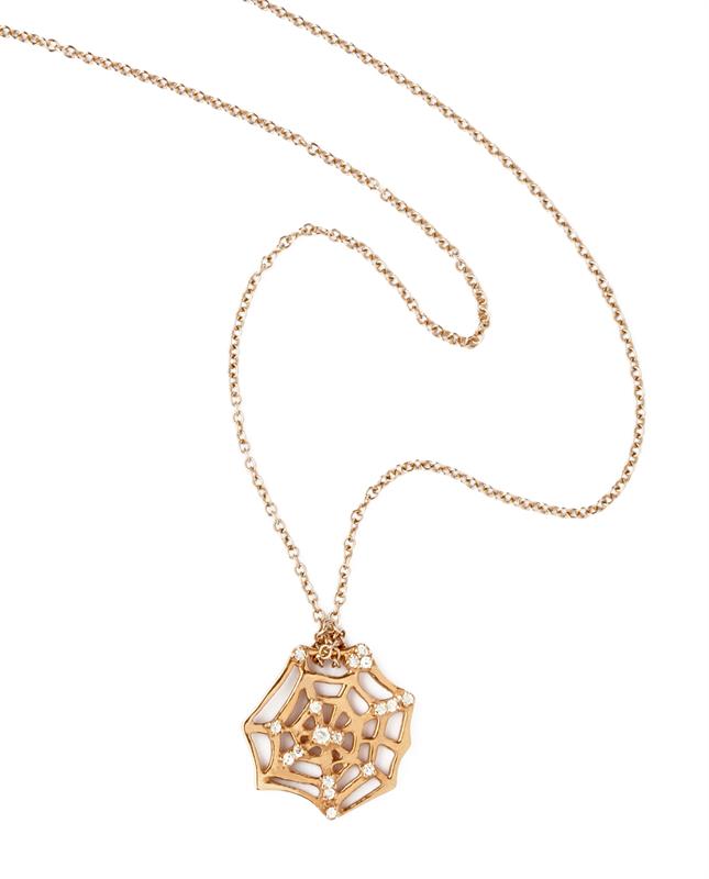 CATCH rose gold and diamond necklace